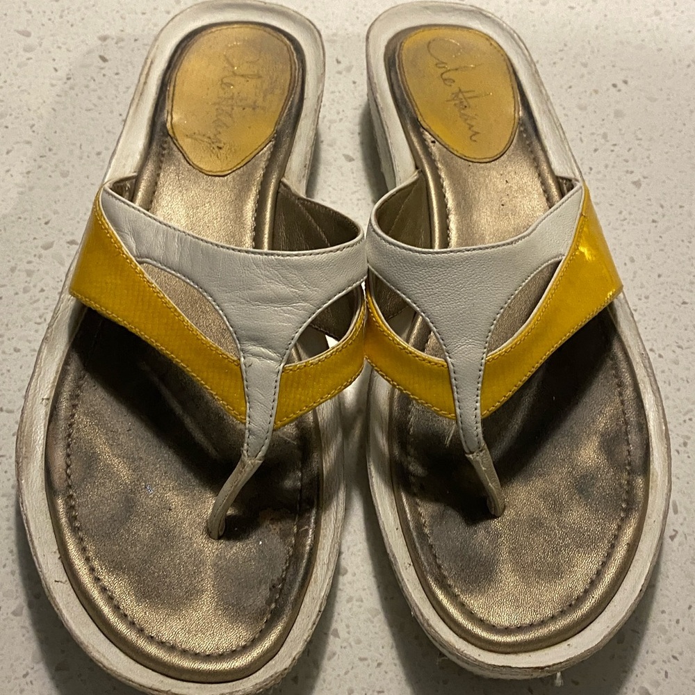 Cole Haan Nike air technology sole Flip Flop Sandals Slip On Platform Shoes 8.5